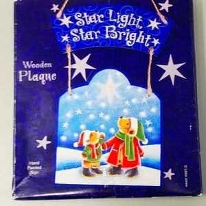 Star Light...Star Bright Wooden Plaque